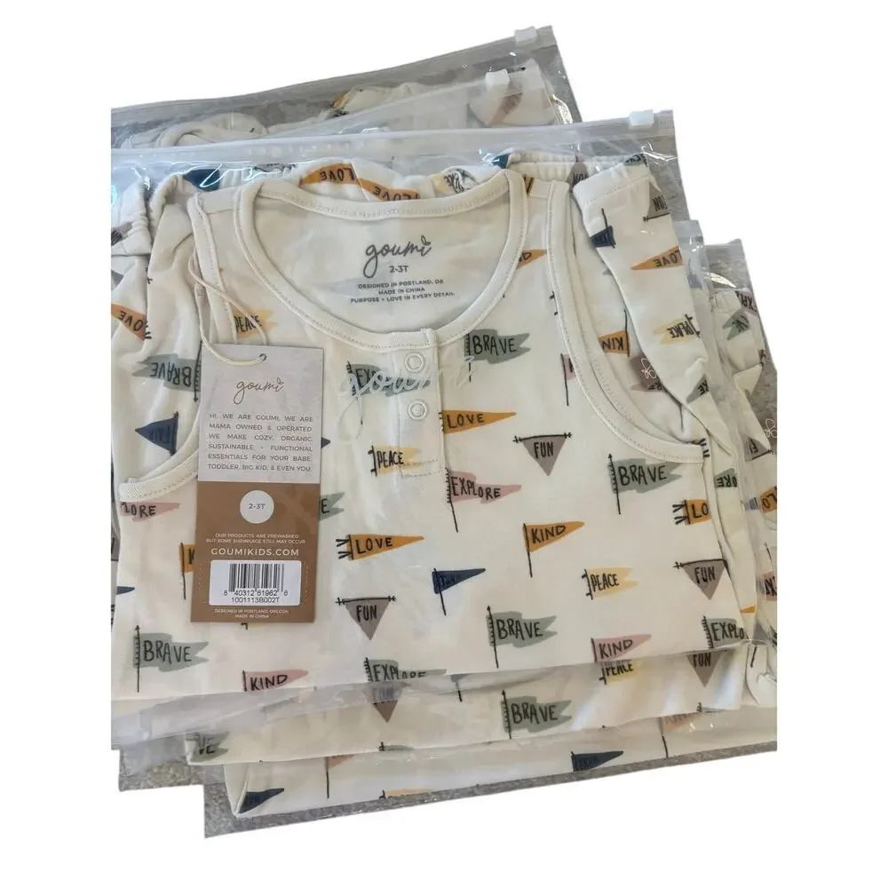 Goumi Kids Quick Change‎ Romper- Affirmations 2-3T NWT